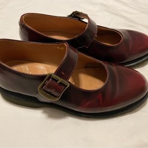 Dr. Martens Corin Burgundy Leather Mary Janes